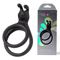 Maia ATLAS - Black Body-Safe Silicone Cock & Balls Ring for Enhanced Pleasure