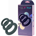 Maia ONYX Body-Safe Silicone Cock Ring Set - 3 Sizes for Enhanced Pleasure (Gender-Neutral, Durable Design)