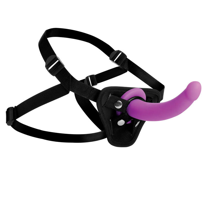 Strap-U Navigator - Body-Safe Silicone G-Spot Strap-On in Purple (16.5 cm, Gender-Neutral)