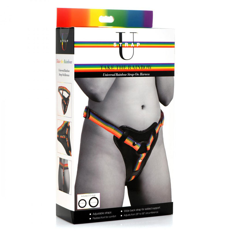 Strap-U Rainbow Universal Strap-On Harness – Versatile & Gender-Neutral Design (Probe Not Included)