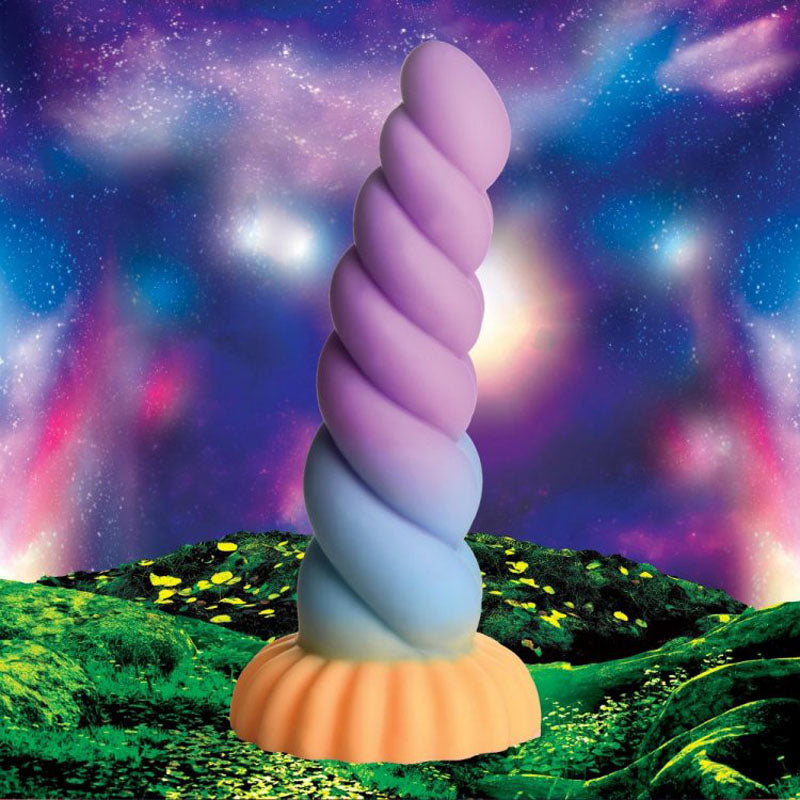 Mystique Fantasy Unicorn Dildo - Premium Silicone, 21 cm | Body-Safe & Vibrant Colors