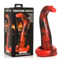 Creature Cocks King Cobra Body-Safe Silicone Dildo - Red 21.4 cm Fantasy Toy for All Genders