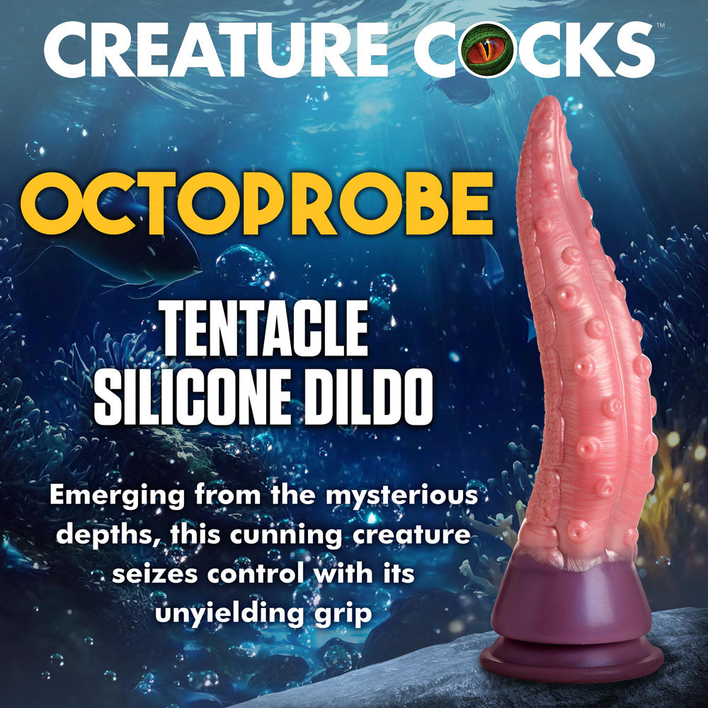 Creature Cocks Octoprobe – Pink/Purple 31 cm Tentacle-Inspired Fantasy Dildo (Body-Safe, USB Rechargeable)