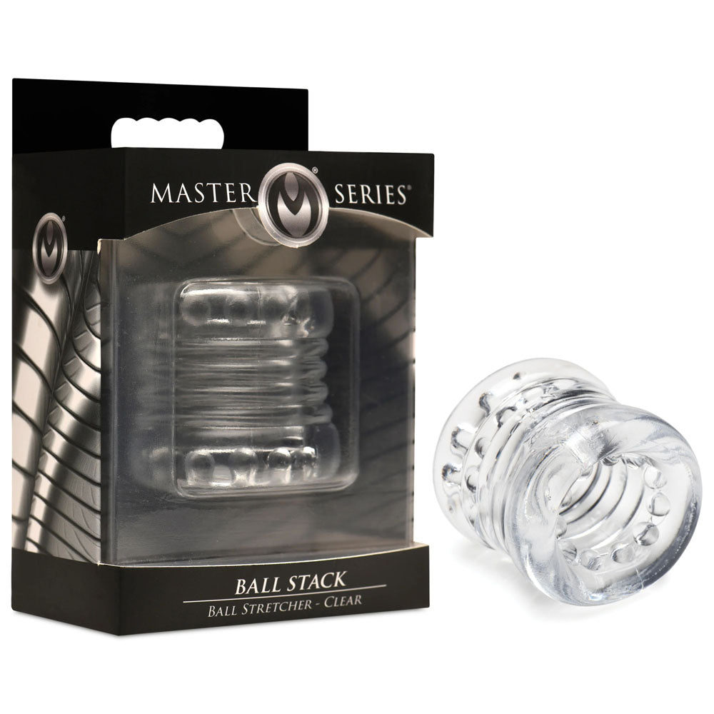 Master Series Body-Safe Clear Ball Stretcher – Adjustable Comfort for Enhanced Pleasure (Gender-Neutral Design)