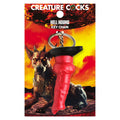 Creature Cocks Hell-Hound Keychain - Fantasy Novelty Dildo Keyring for Adult Collectors