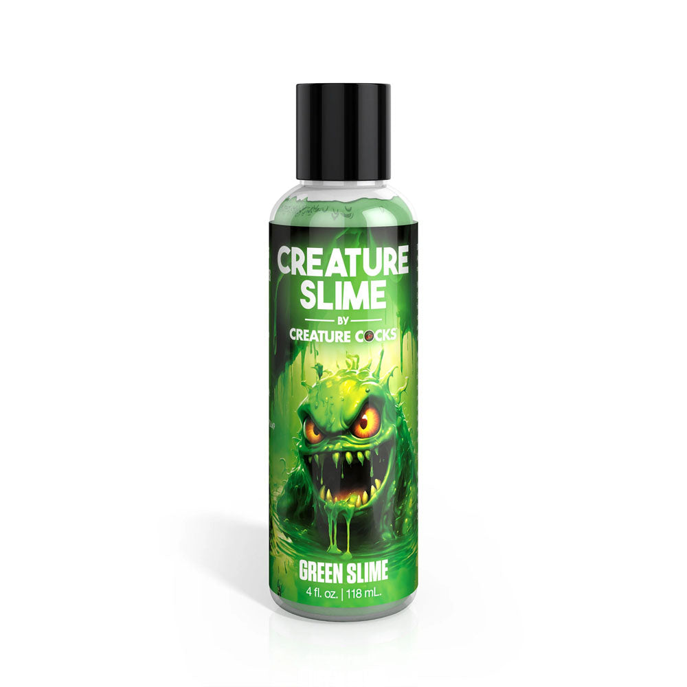 Creature Slime Water-Based Lubricant - Green Slime Formula - 118 ml Bottle - Body-Safe & Eco-Friendly
