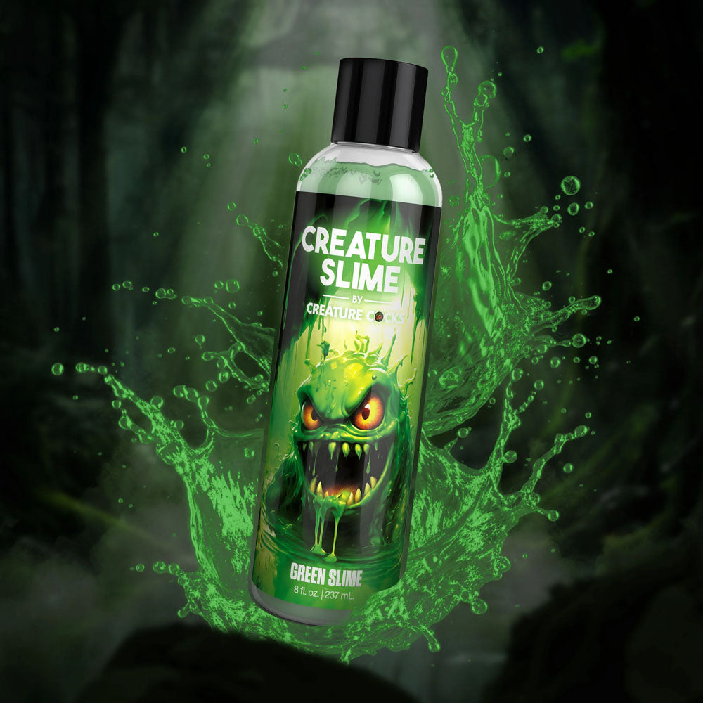 Creature Slime Water-Based Lubricant – Green Slime Formula – 237 ml Bottle – Body-Safe and Eco-Friendly