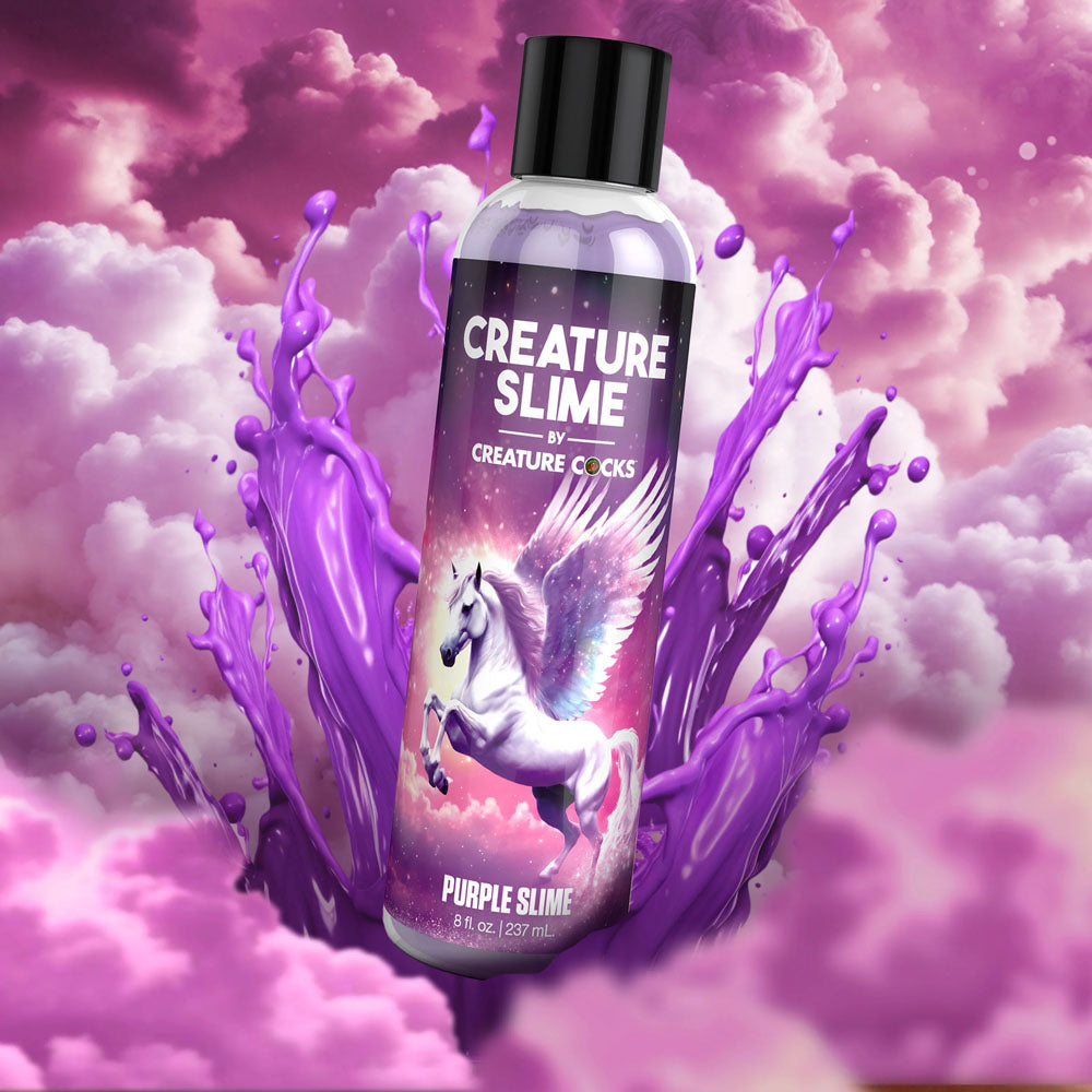 Creature Slime Water-Based Lubricant - Purple Slime Formula - 237 ml Bottle - Body-Safe & Non-Toxic
