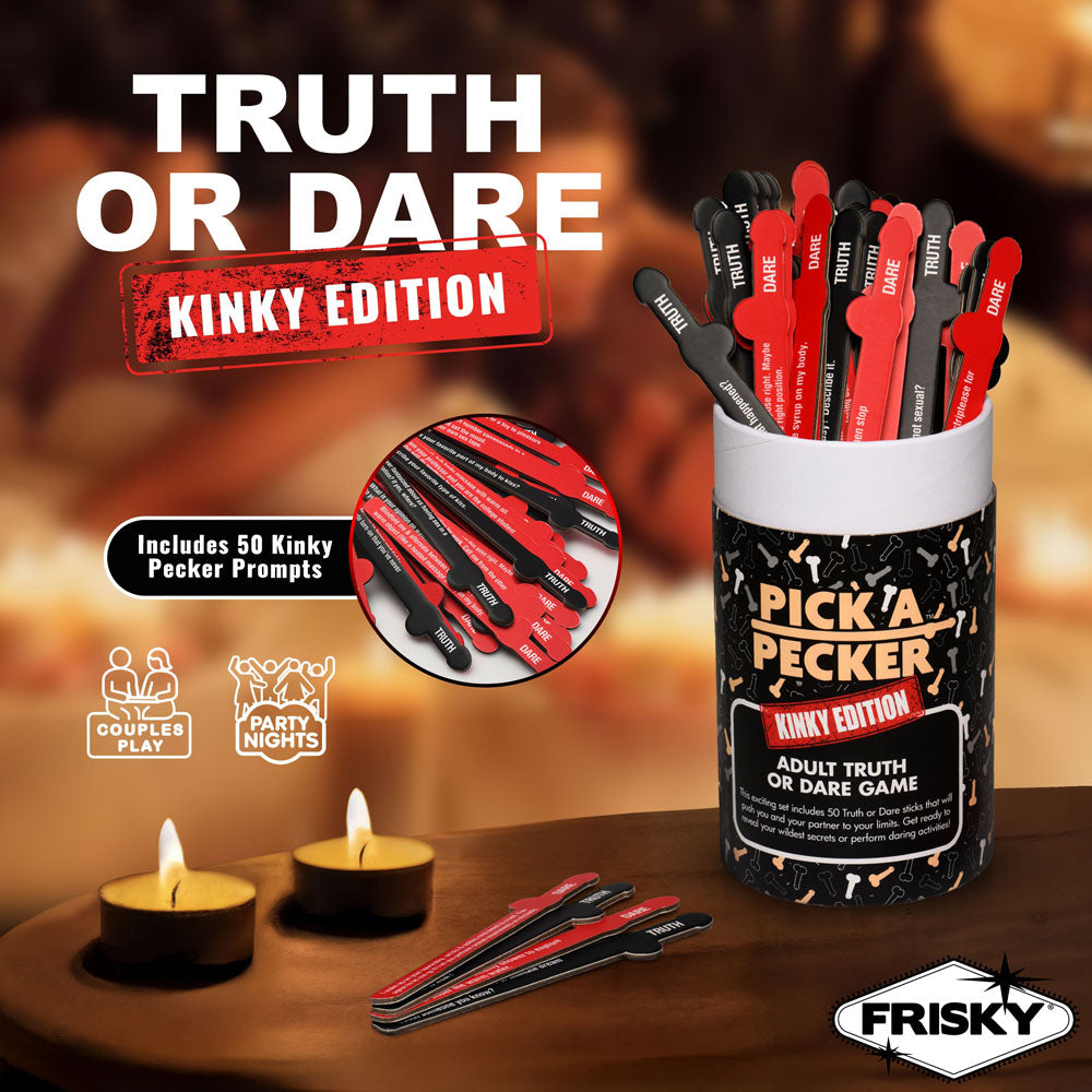 Frisky Pick A Pecker - Kinky Edition - Adult Truth or Dare Game for Fun and Connection