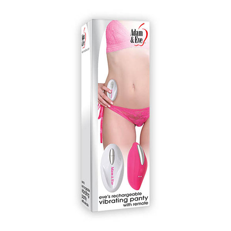 Eve's Remote-Controlled Rechargeable Vibrating Panty – Pink Body-Safe Wellness Accessory