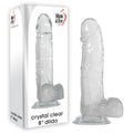 Crystal Clear 8-Inch Body-Safe Silicone Dildo - Transparent 20.3 cm (8'') Adult Toy