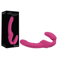 Eve's Vibrating Strapless Strap-On - Pink (22 cm / 8.75'', USB Rechargeable, Body-Safe Silicone)