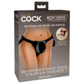 King Cock Elite Adjustable Body Dock Strap-On Harness – Black (Beginner-Friendly, No Probe Included)