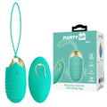 Party Up IAN Remote-Controlled Vibrating Egg – Teal (USB Rechargeable, Wireless Remote for Ultimate Pleasure)