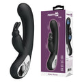Party Up COLIN Rabbit Vibrator – Black (21 cm, USB Rechargeable, Body-Safe Silicone)