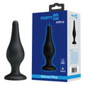 Party Up JEFFREY Body-Safe Silicone Butt Plug – Black (14 cm, Ergonomic Design, USB Rechargeable)