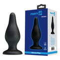 Party Up JEREMY Body-Safe Silicone Butt Plug - Black (15.4 cm, Ergonomic Design, USB Rechargeable)