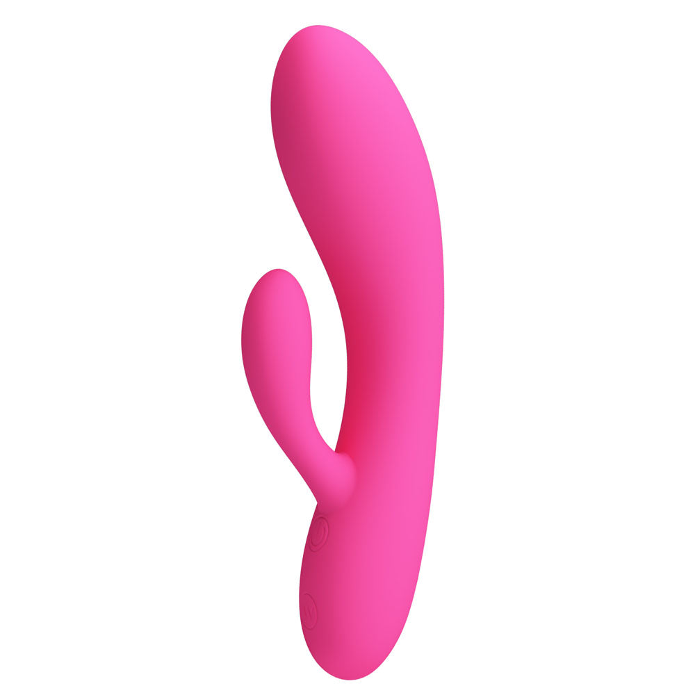 Party Up CLARE Flexible Vibe - USB Rechargeable Rabbit Vibrator - 16.9 cm - Gender-Neutral Pink Design