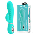 Party Up EDWARD Rabbit Vibe – Teal (20 cm USB Rechargeable Body-Safe Silicone Vibrator)