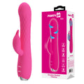 Party Up ERIC Rotating Beads Vibrator - Vibrant Pink - 20.5 cm USB Rechargeable Rabbit with Rotating Bead Shaft for Ultimate Pleasure