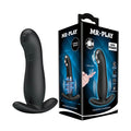 MR PLAY Rechargeable Prostate Massager - Black Body-Safe Silicone with Flicking Tip (USB Powered)
