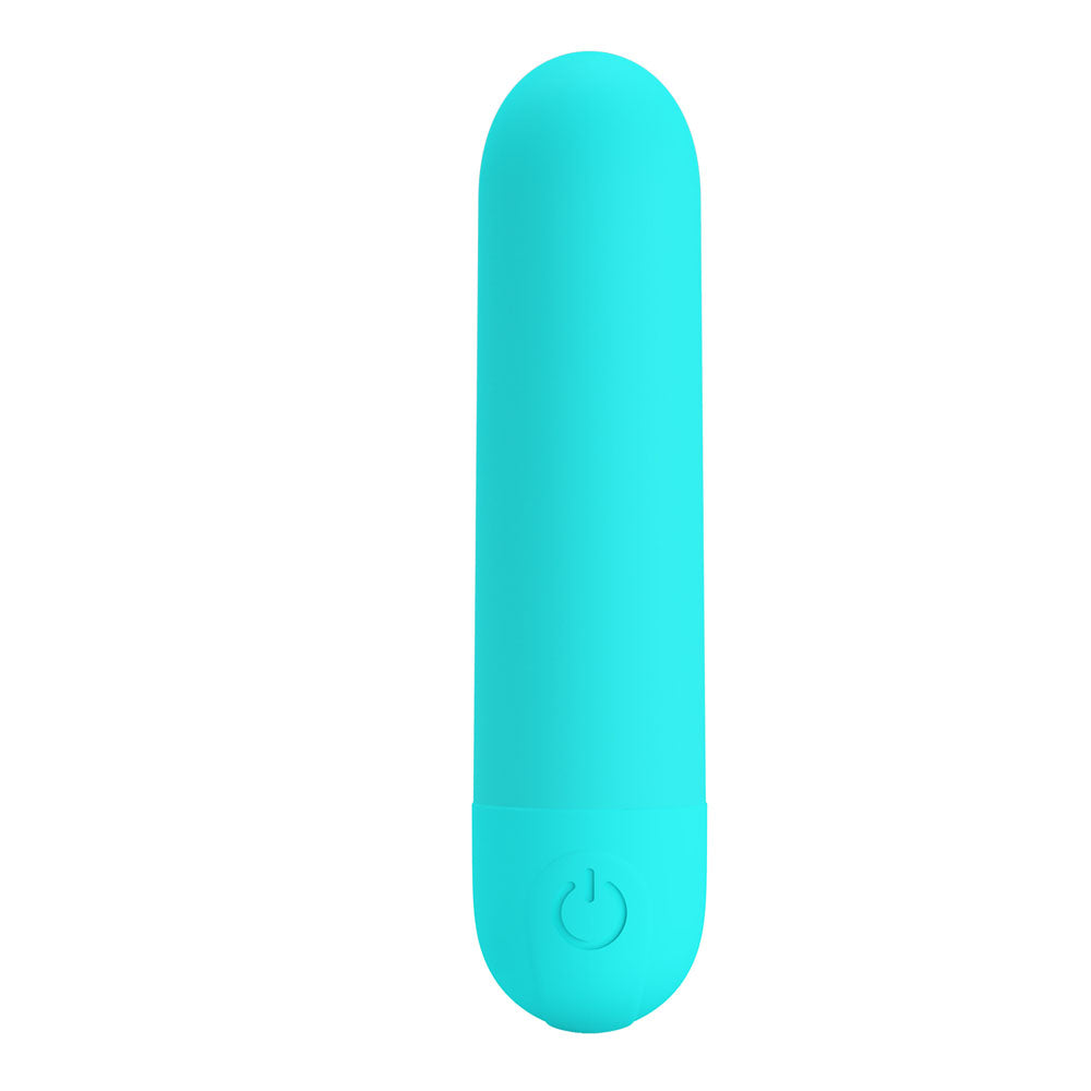 Party Up HARRY Mini Bullet Vibrator - Teal (USB Rechargeable, 8 cm Body-Safe Design)
