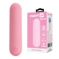 Party Up HENRY Mini Bullet Vibrator - Pink (USB Rechargeable, 8 cm Body-Safe Design)