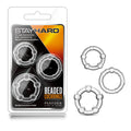 Stay Hard Body-Safe Beaded Cock Rings – Clear Set of 3 Sizes (Enhance Stamina, Comfortable Fit)