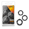 Stay Hard Beaded Cock Rings - Set of 3 Sizes for Enhanced Pleasure