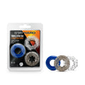 Stay Hard Triple Stretch Cock Rings Set – 3 Vibrant Colors for Enhanced Performance (Body-Safe, Comfortable Fit)