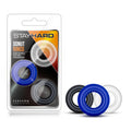 Stay Hard Coloured Cock Rings - Set of 3 for Enhanced Pleasure