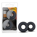 Stay Hard - Oversized Black Donut Rings for Enhanced Performance - Set of 2 (Comfortable Fit, Unisex Design)