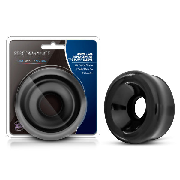 Universal Black TPE Pump Sleeve for Enhanced Performance – Compatible with Most Penis Pumps