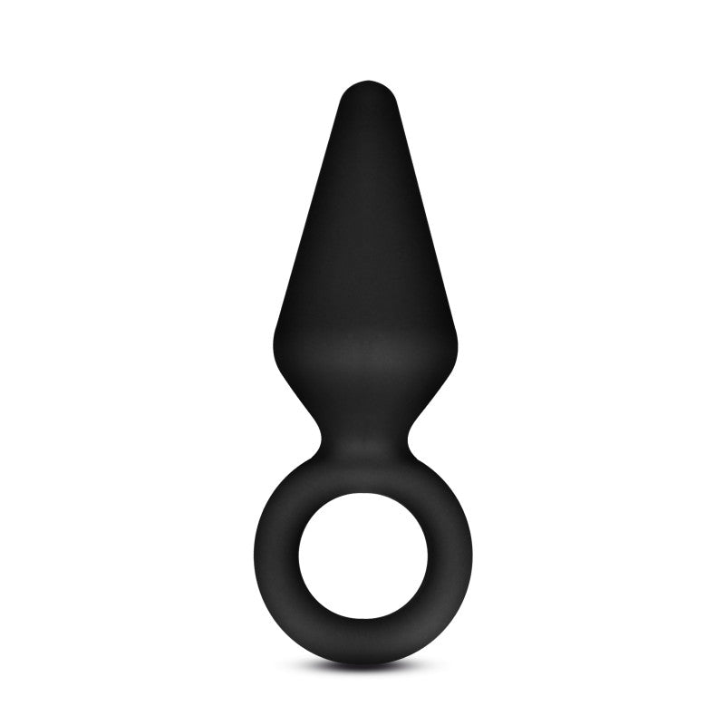 Small Platinum Loop Butt Plug - Black for Beginners