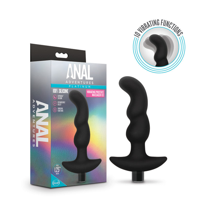 Platinum Vibrating Prostate Massager - Rechargeable Anal Toy