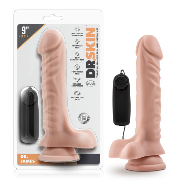 Dr. Skin Dong – Vibrating – Flesh – 22.9 cm