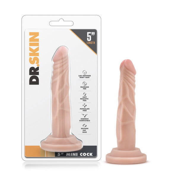 Dr. Skin Body-Safe 5-Inch Mini Dong – Flesh Color (12.7 cm, Realistic Design)