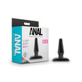 Anal Adventures Silicone Anal Plug - Small - Black (10.8 cm, Body-Safe, Beginner-Friendly)