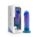 Avant - Midnight Rendezvous Ocean Blue Dildo – Body-Safe Silicone, 19 cm, USB Rechargeable