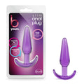 B Yours Body-Safe Slim Anal Plug - 10.8 cm Purple Silicone Butt Plug (Perfect for All)