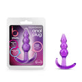 B Yours Body-Safe Triple Bead Anal Plug – Purple (9.5 cm, Perfect for All, Comfortable and Versatile)