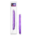 B Yours 14" Double Dildo - Purple for Couples
