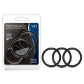 Performance VS3 Premium Silicone Cockrings - Large Set of 3 for Couples