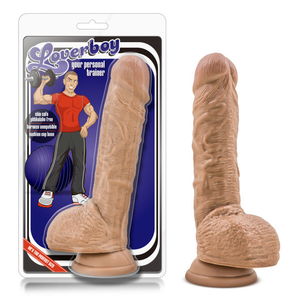 Coverboy Brown 9'' Realistic Dong for Solo and Partner Play