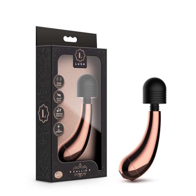 Lush Callie - Rose Gold USB Rechargeable Mini Massage Wand for Ultimate Relaxation