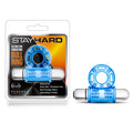 Stay Hard 10-Function Vibrating Cock Ring for Enhanced Pleasure - Blue Body-Safe Silicone Design