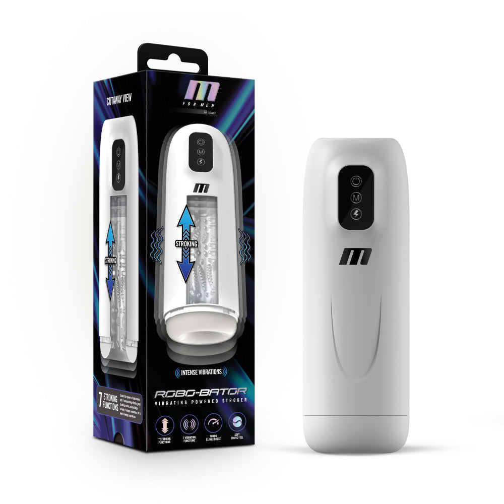 M For Men Robo-Bator - USB Rechargeable Vibrating Stroker for Men
