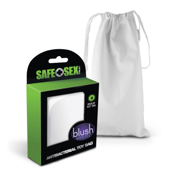 Antibacterial Toy Storage Bag – Lint-Free, Discreet Drawstring Pouch (26 cm)