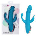 Maia KENNEDI - Blue 23.5 cm USB Rechargeable Triple-Stimulation Vibrator for Enhanced Wellness