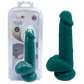 Maia Dongs – Dual Density – Body-Safe Silicone – Green – 16.5 cm